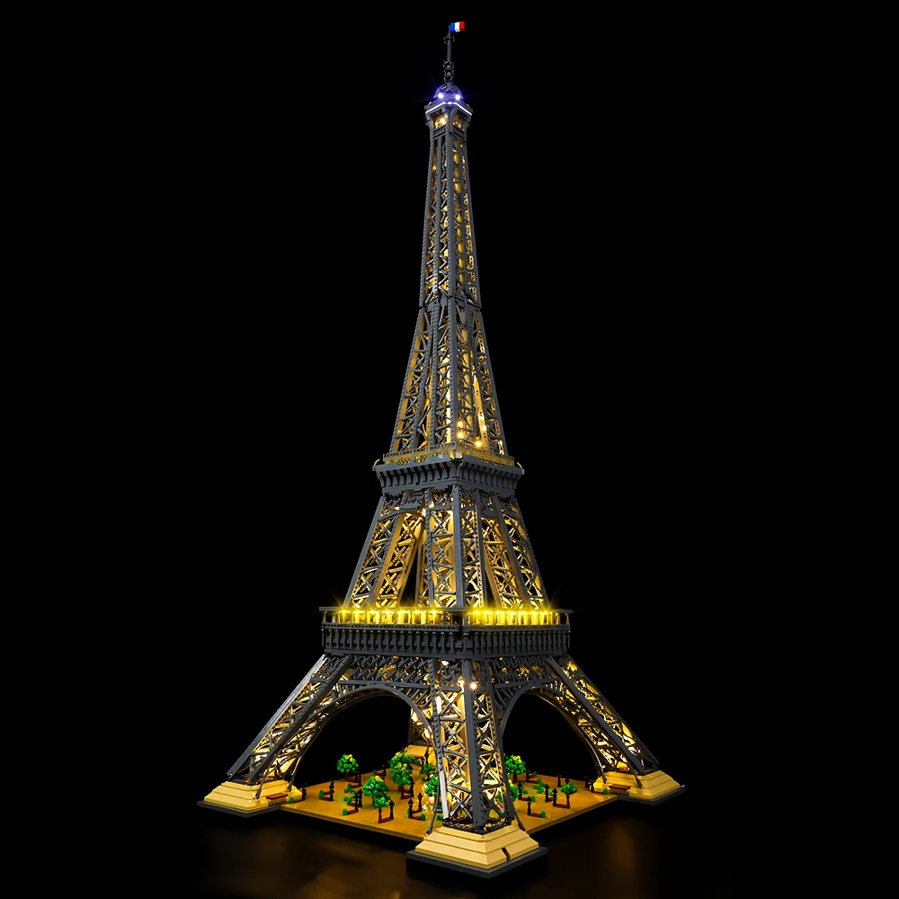 Conjunto de iluminação LED adequado para LEGO Torre Eiffel 10307 blocos de construção brinquedos de lâmpada (não inclui tijolos de modelo)