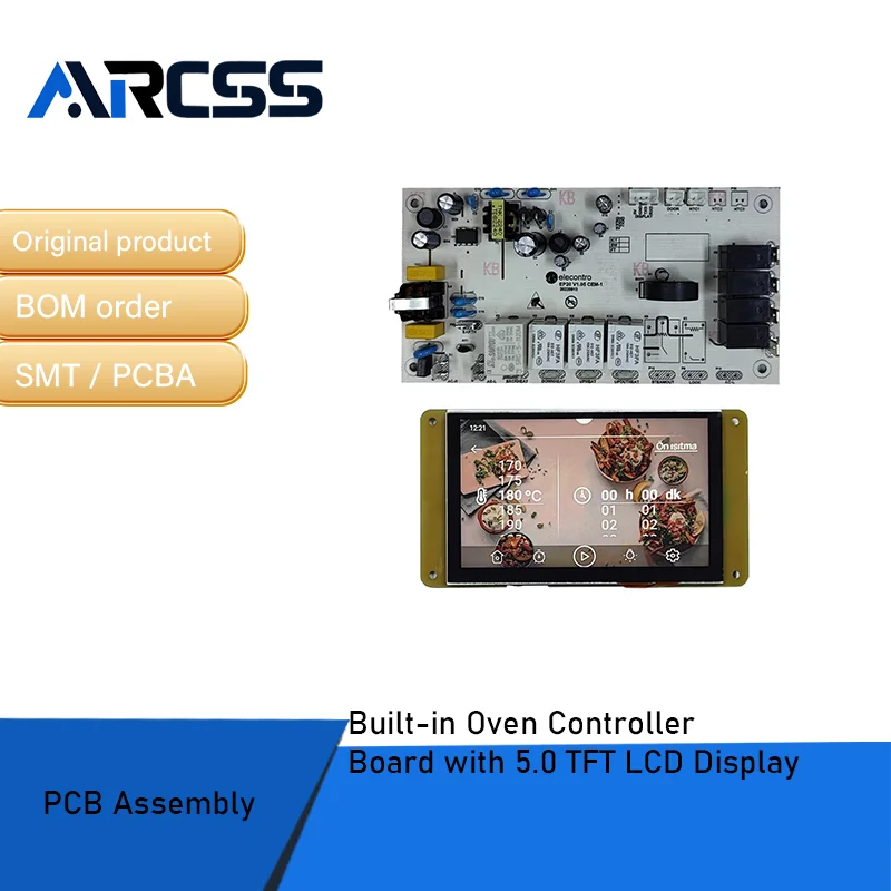 Papan Pengontrol Oven Terintegrasi dengan Layar LCD TFT 5.0