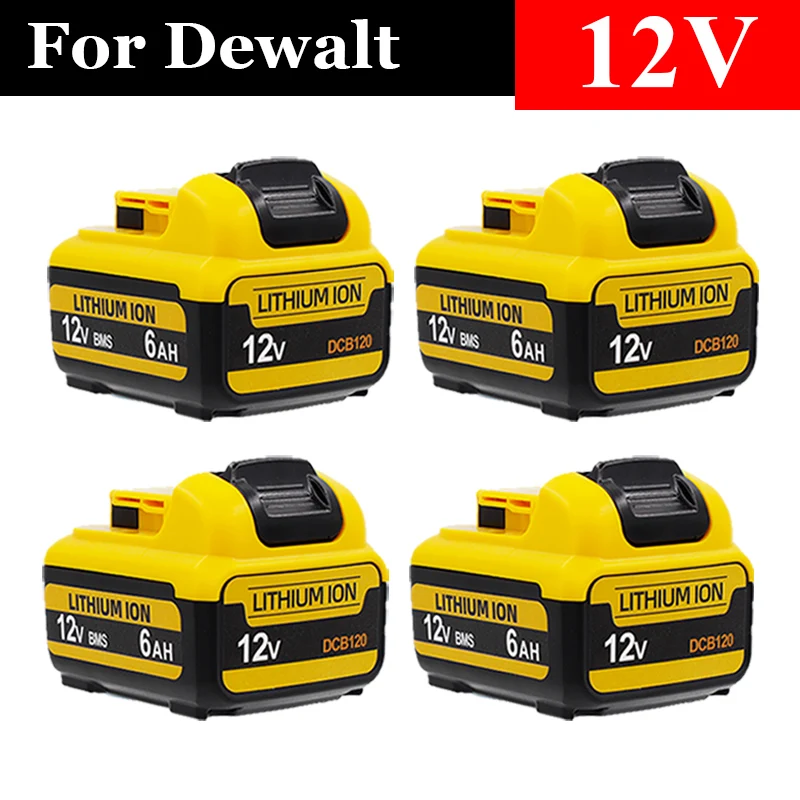 Para baterias recarregáveis dewalt dcb120dcb124dcb125 6.0ah 12v max bateria de substituição de íon de lítio, melhor preço.