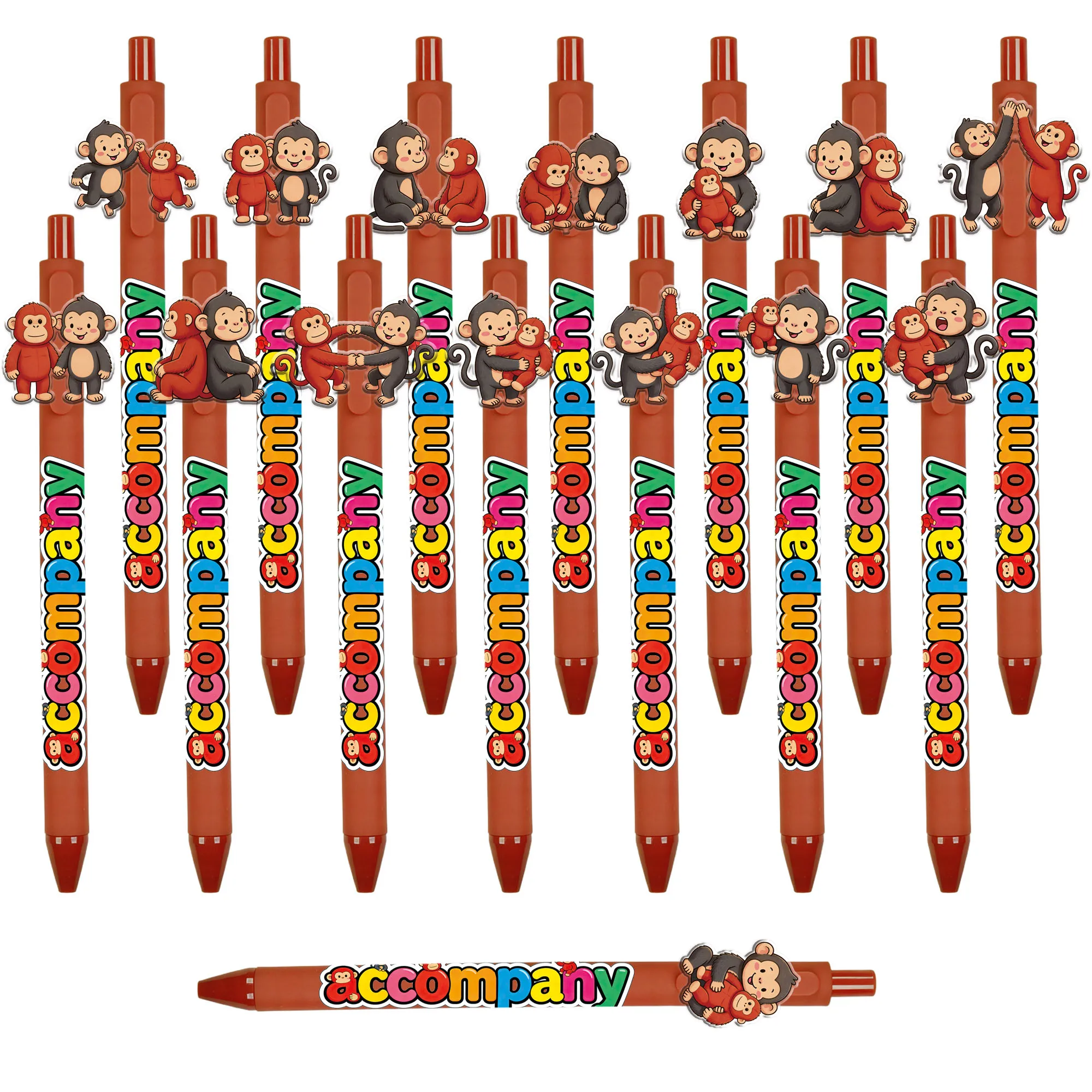 

Набор из 15 шариковых ручек с тематикой «Маленькая обезьянка ищет маму» для учащихся, любящих животных, идеальный подарок для письма и подписи