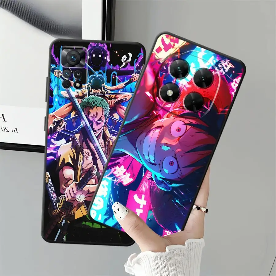 Funda Phone Cover Case for Xiaomi Redmi Note 10S 11S 12S 9s 10 9 8 Pro 11 13 12 Pro Plus Ones Pieces Anime