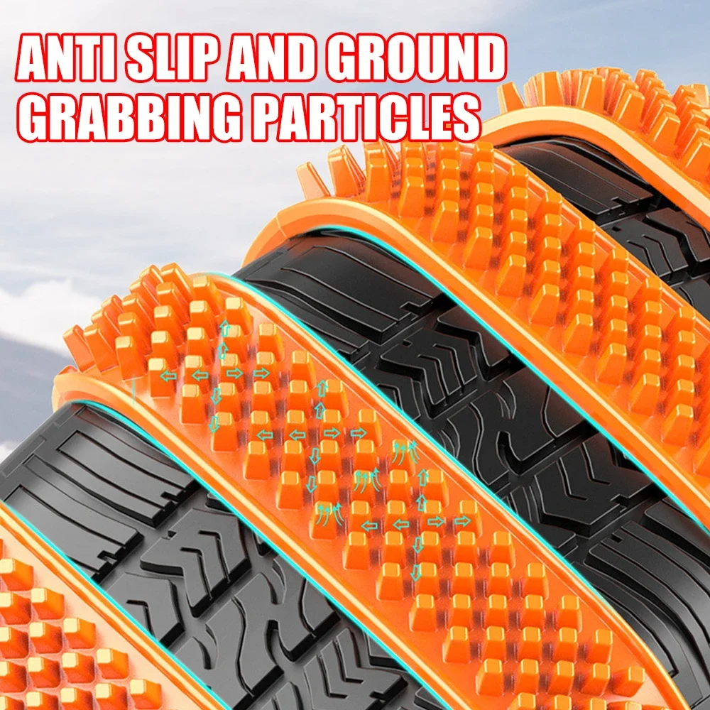 Car tire anti-skid chains winter thick anti-skid zip ties, emergency universal sedan off-road vehicle zip ties, anti-skid chains
