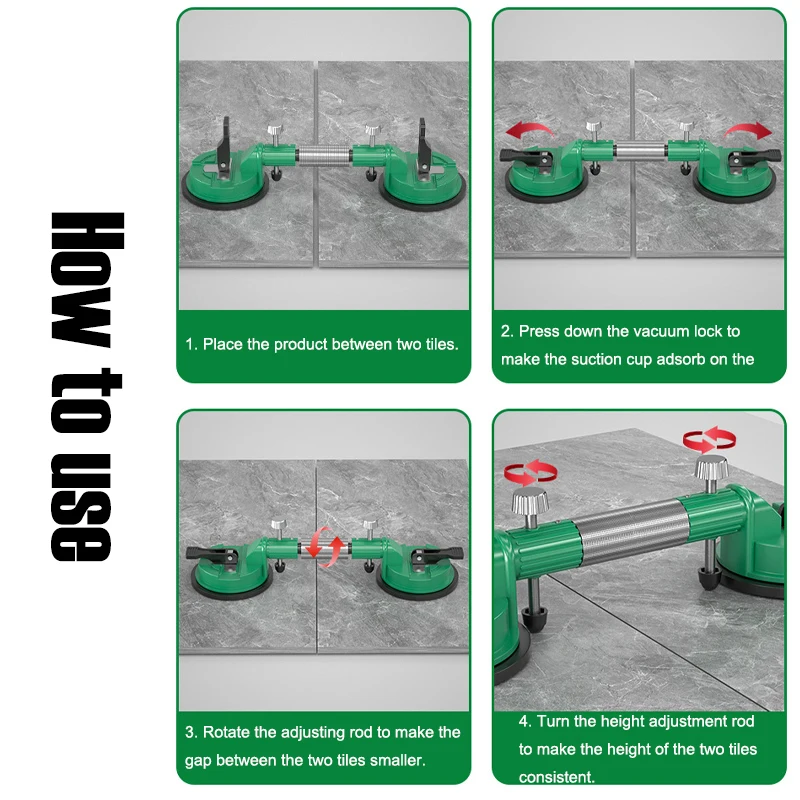 Adjustable Suction Cup Stone Tile Glass Leveling Splice Fixer Floor Wall Construction Level Adsorber Equipment Hand Tools