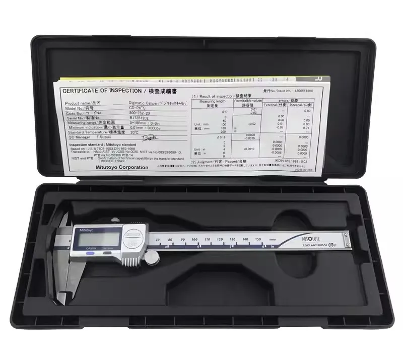 Mitutoyo Original IP67 Protection Digital Calipers,500-752-20/500-753-20/500-754-20 0-150/200/300mm 0-6\