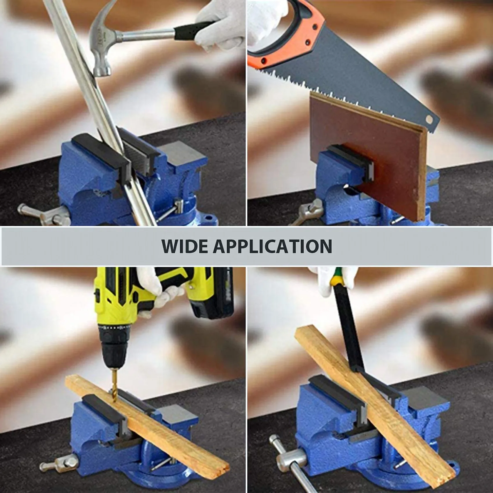 SYW-Magnetic Bench Vise Jaw Protect Cover With Universal Soft Vice Pads Covers Multi-Purpose Protector