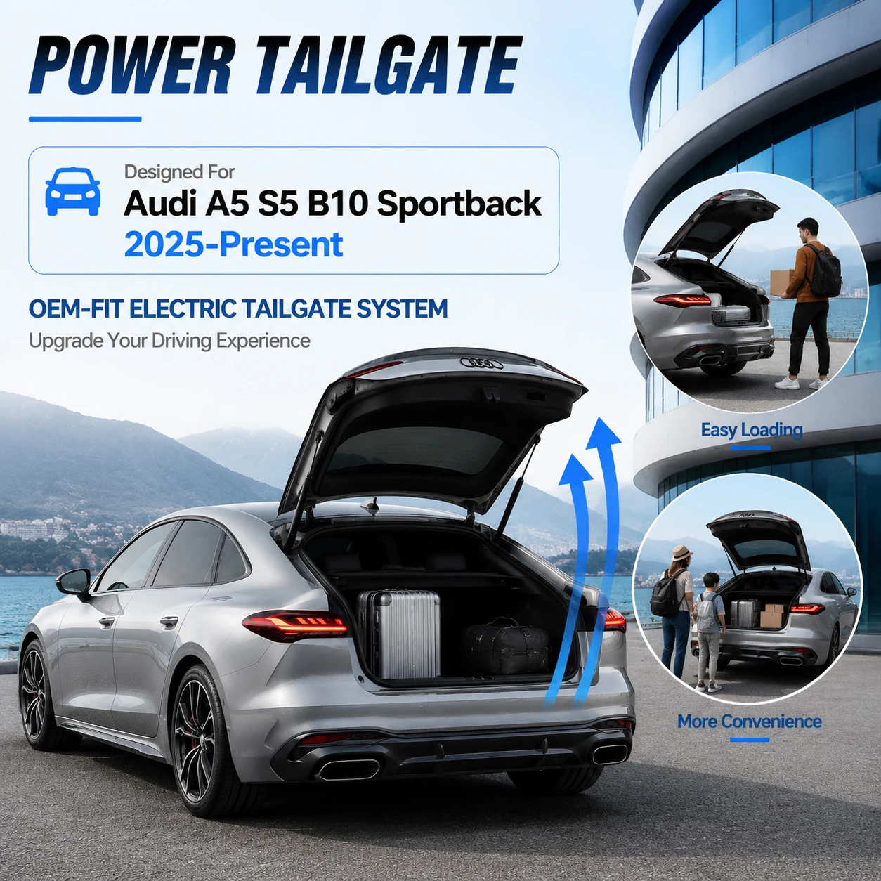 For Audi A5 S5 B10 Sportback 2025-present Car Liftback Automatic Lifting Electric Tailgate Lock Module Closing System
