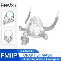 Resoxy CPAP Full Face Mask & Headgear Auto CPAP/BiPAP Mask Improved Comfort Anti Snoring Relief Sleep Apnea CPAP FULL Face Mask
