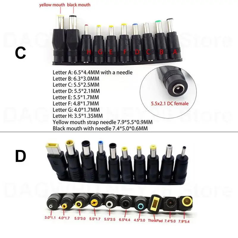 Adjustable Universal 9V-24V 12V 24V 1A 3A 24W 72w Power Supply charger Adapter AC 220V with DC 8/10/34pin connector plug image 5