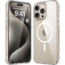 Non-Yellowing Phone Cover Case For Magsafe Mag Safe iPhone 15 Pro Max 14 Plus 13 12 11 X XR SE 2022 2020 15Pro 14Pro Accessories