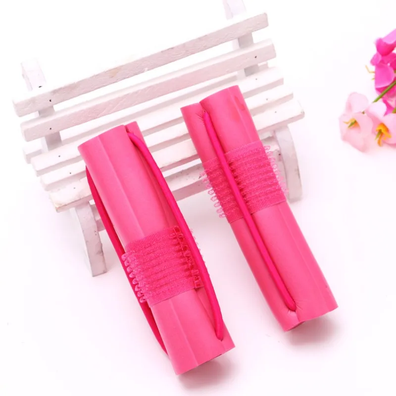 6pcs Self Adhesive Curling Iron Soft Sponge Hairdressing Curler Safe Long-lasting Lazy People Heatless Curls  Hair Styling Tools