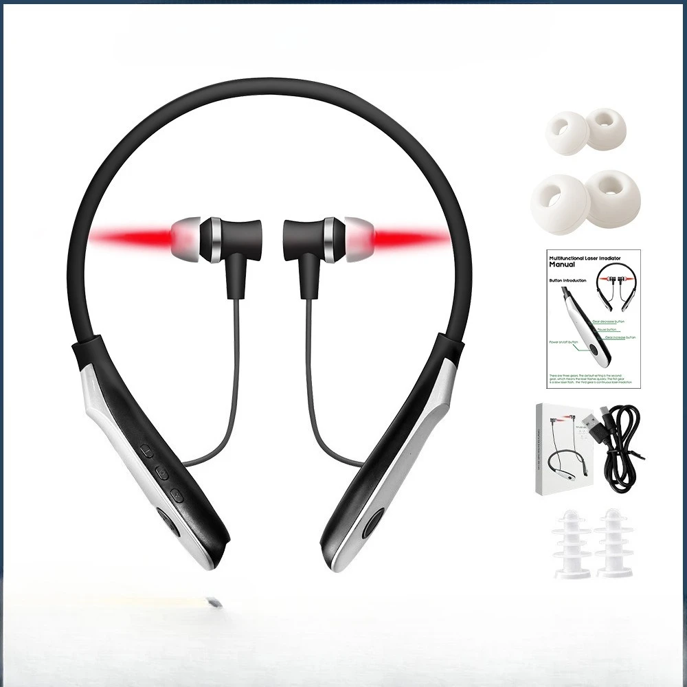 

Полупроводниковый подвесной ухос на шее 650 нм, лазерная терапия для носа и ушей, облучивающий облучатель, уменьшает шум в ушах, синусит, здравоохранение