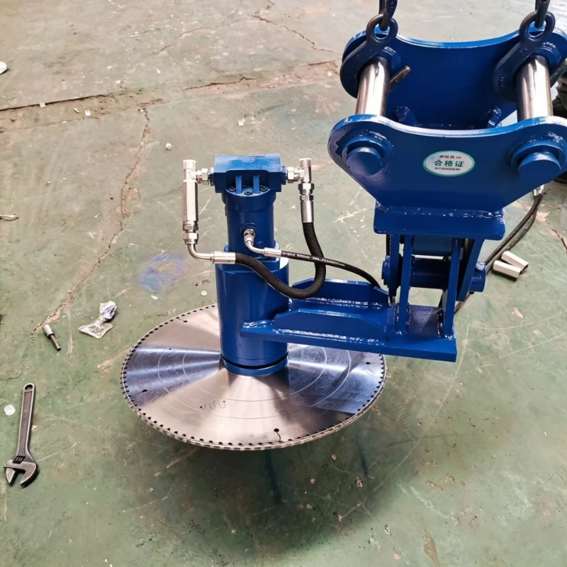 Excavator logging machine branch cutting saw, small hydraulic logging machine saw blade circular saw