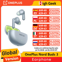 Global Version OnePlus Nord Buds 3 Earphones Up to 32dB Active Noise Cancellation Ultra-deep Bass with BassWave 2.0 IP55 BT5.4