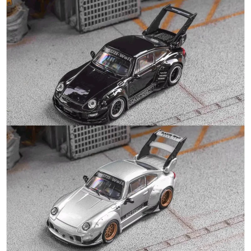 

Модель Star 1:64 Rauh-Welt RWB993, серебристая/черная литая под давлением модель автомобиля