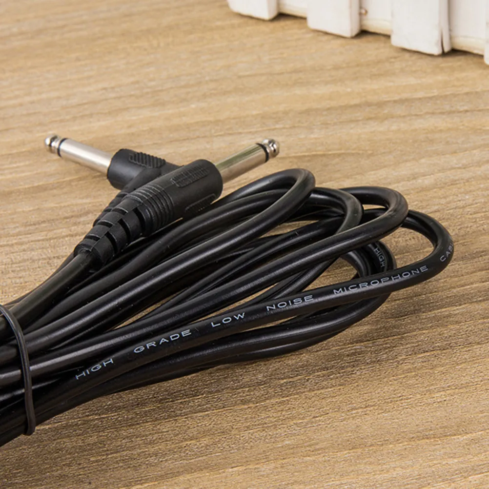 cable-de-raccordement-professionnel-pour-pedale-d'effets-3-metres-635-mm-design-a-angle-de-90-degres-pour-guitare-basse-haut-parleur-utilisation-en-studio-et-sur-scene-noir-10-pieces