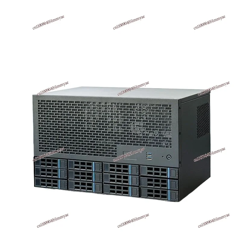 12-Disk NAS Chassis ATX Main Board ATX Power Supply 8 Full-height Slot Servers