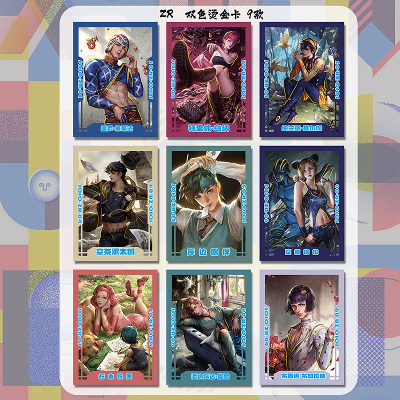 Japanese Anime Jojo Bizarre Adventure JOJO Cards Characters Collection Cards Hobby Game Collectibles For Children Gifts