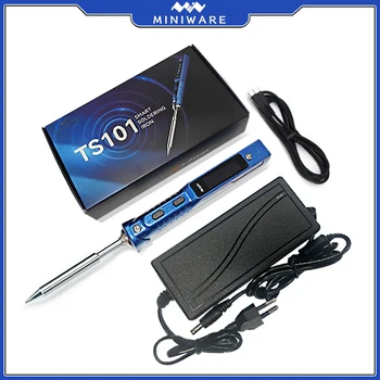 오리지널 TS101 전기 납땜 다리미, 온도 조절 가능 TYPE-C, 휴대용 디지털 용접 스테이션, 65W 미니 TS100 업그레이드