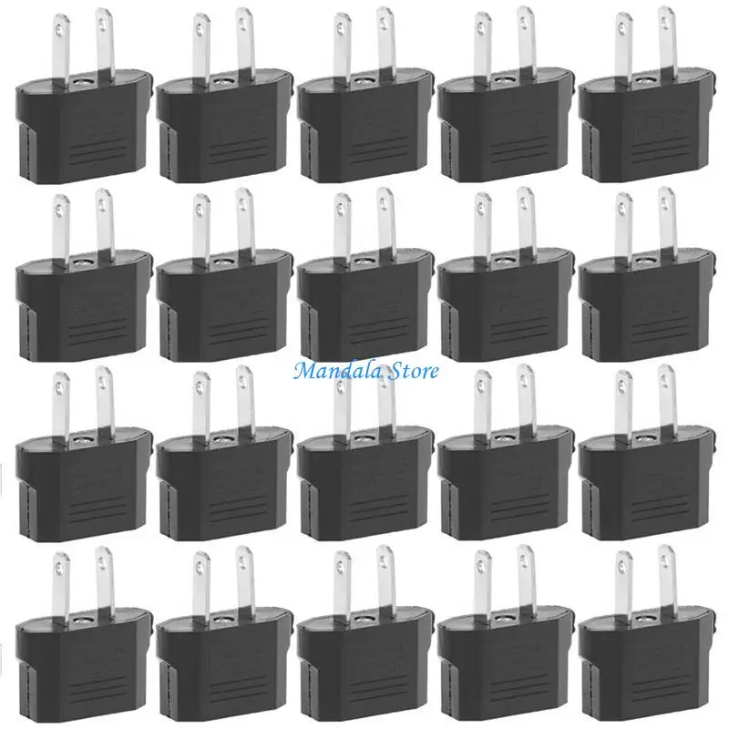 

U2JC US EU Europe To US USA Power Converter Travel Adapter Wall Plug Home