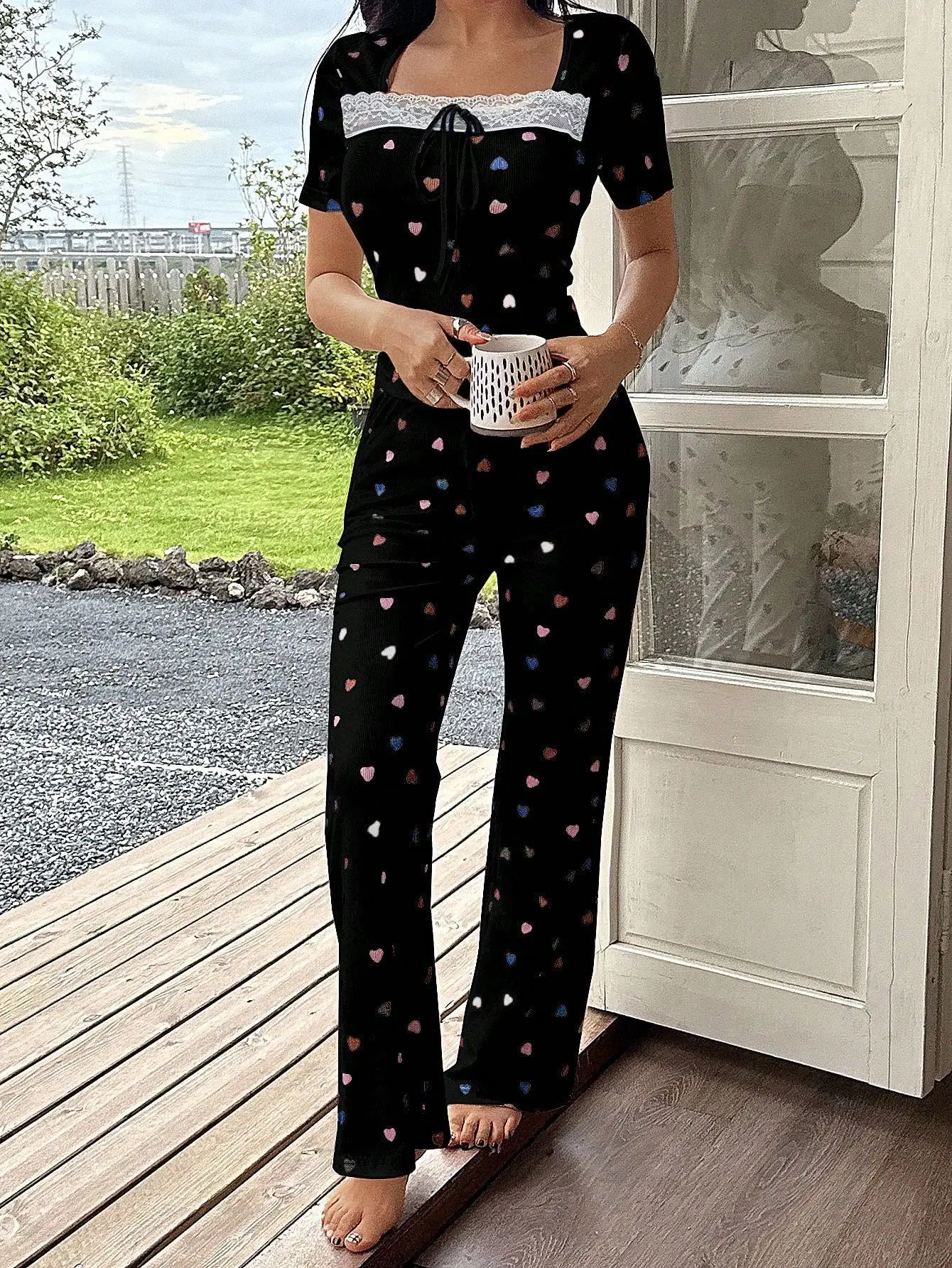 Women's Pajamas Set Pajama Sets Women's Home Suit Sexy Shopping Pjs Woman Set Sleepwear for Sleeping Pants Clothes Nightwear