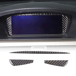 For BMW 3 Series E90 2005-2012 Soft Carbon Fiber Car Navigation Screen Decoration Sticker Car Interior Accessories 3 Pcs