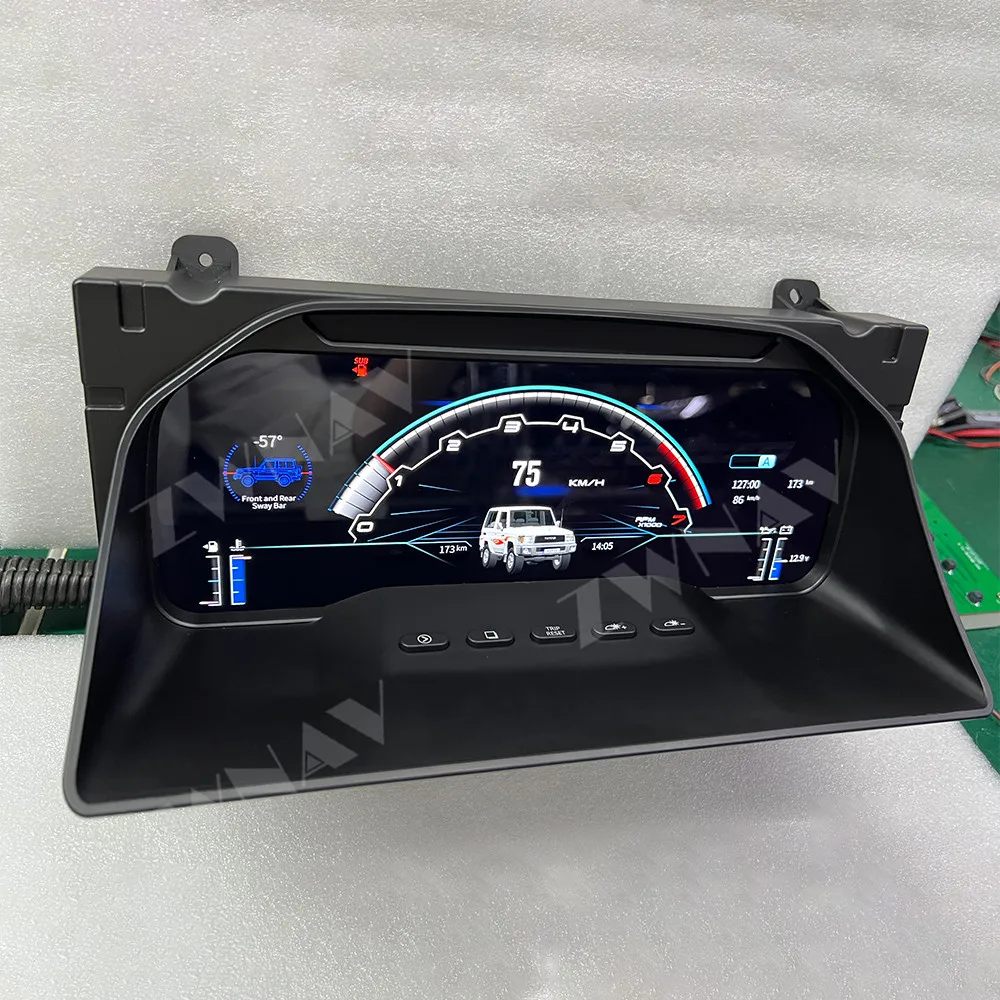 ZWNAV Carplay For Toyota LC70 LC71 LC76 LC78 LC79 2007- 2024 RHD LHD Digital LCD Dashboard Car Radio Head Unit Multimedia