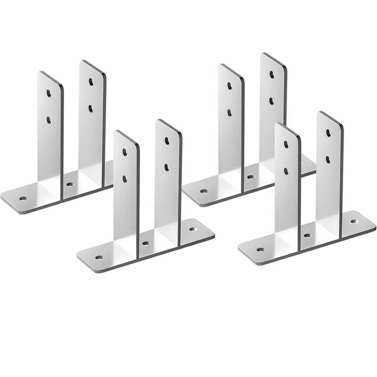 Urinal Privacy Partition Bracket 304 Stainless Steel Curved Support Arm with Mounting Hardware for Commercial Bathroom Panels