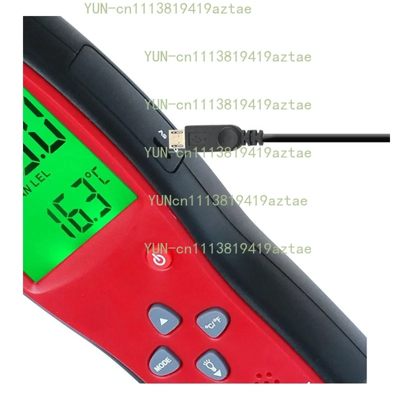 Combustible Natural Gas Detector Large LCD Gas Leak Location Determine Analyzer Tester Sound Light Alarm