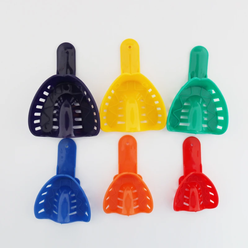 صواني انطباع الأسنان للأطفال والكبار، صواني حامل الأسنان البلاستيكية، حامل أسنان الطفل