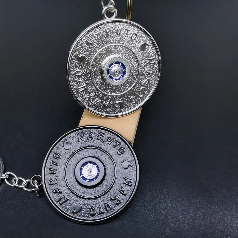 Naruto Spinning Keychain Car Key Holder Anime Pendant Gift Decor Hanging Ornament Accessory for Fans Merchandise best gift boy