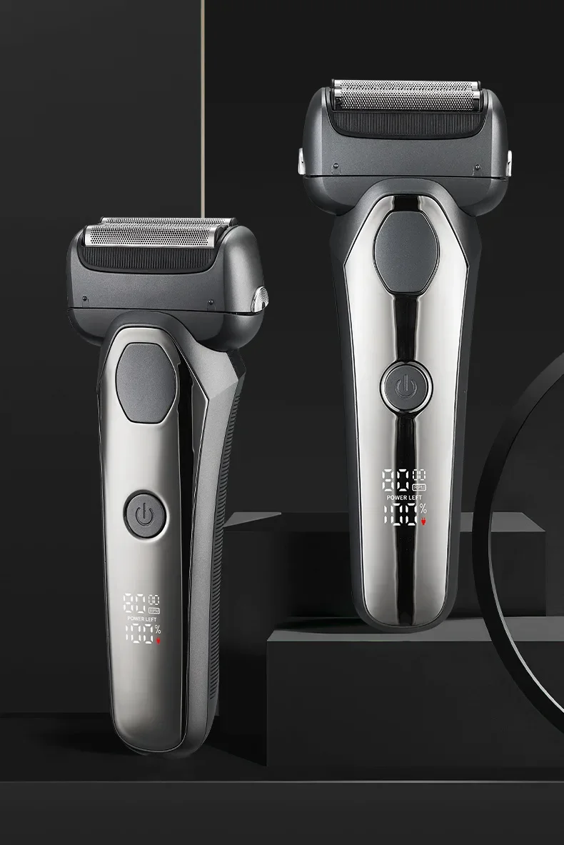 MOTAWISH-Barbeador Elétrico Reciprocante, Alta e Baixa, Duas Velocidades, Ajustável, Corpo Inteiro, Lavável, Tipo-C, Recarregável