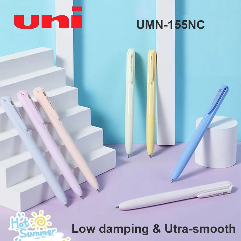 

Japan uni Gel Pens UMN-155NC Macaron Limited Low-damping Signo Black Pen, Water/Light Resistance Utra Smooth Writing Accessories