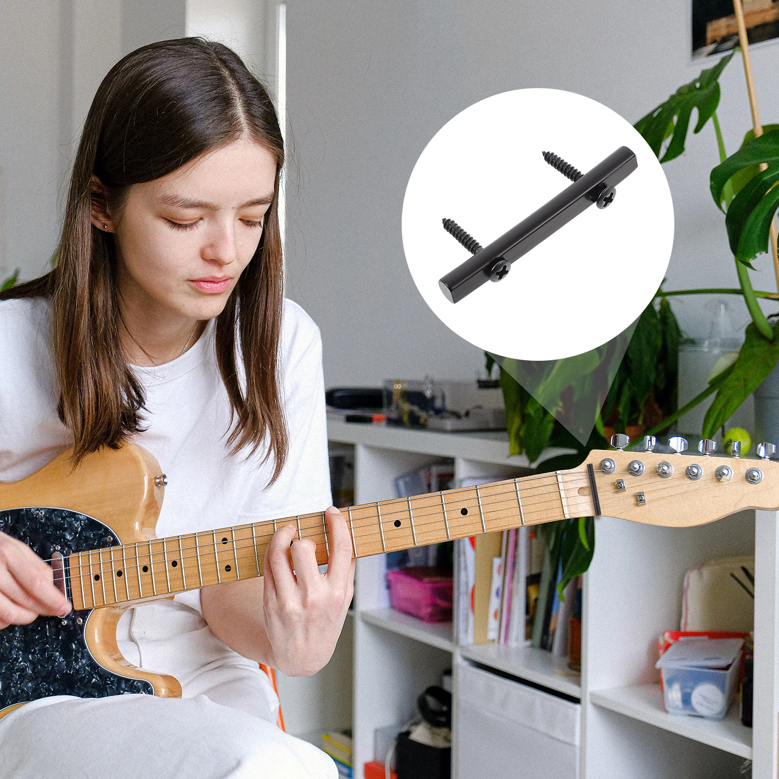 

3 Sets Electric Guitar String Stick Retaining Rods Chord Presser Parts Equipment Mini Size Truss Zinc Alloy Tool