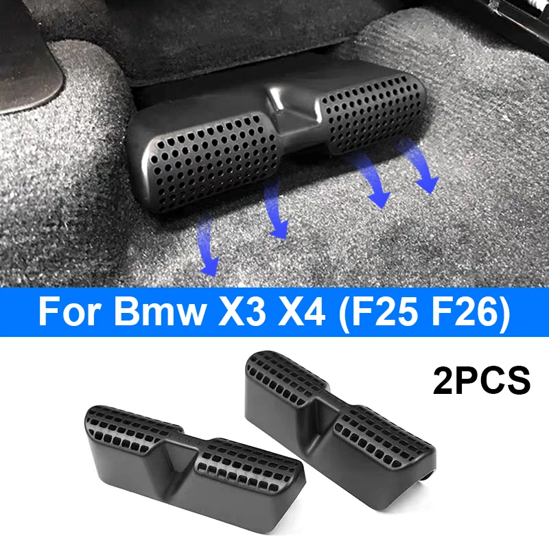 

Car interior Air conditioning vent Protective cover For BMW X3 X4 F25 F26 2011-2017 Vent Cover Rear Seat anti dust ABS refit