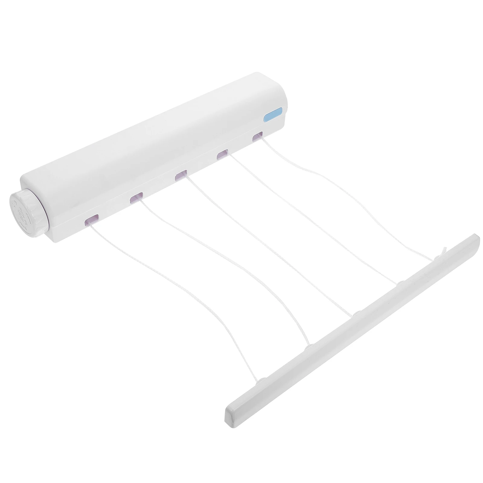 

Wall Mounted Retractable Clothesline 4 Ropes 3.2M Indoor Laundry Line Heavy Duty Pulley Portable Hard Plastic