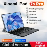 2025 New Original Global Edition Tablet PC Pad 7S Pro Snapdragon 8gen2 Android 14 HD 4K 22GB+2TB 5G Tablet Dual SIM WIFI GPS MI