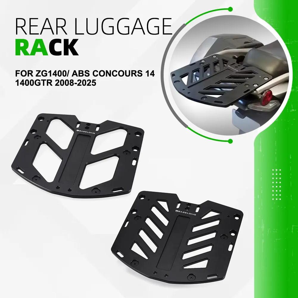 

For Kawasaki ZG1400/ ABS Concours 14 1400GTR 2008-2025 Motorcycle Rear Luggage Rack Carrier Shelf Top Box Holder Support Bracket