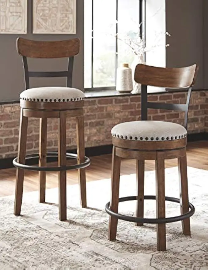 30" Farmhouse Pub Height Barstool, Bro