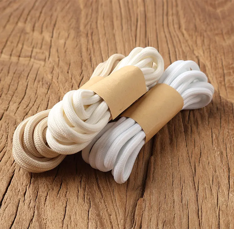 2025 Neue Runde Schnürsenkel für Y 350 & Stiefel 100-140cm Off-White - Schuhzubehör für Herren/Damen für Freizeitsneaker – Detail 20