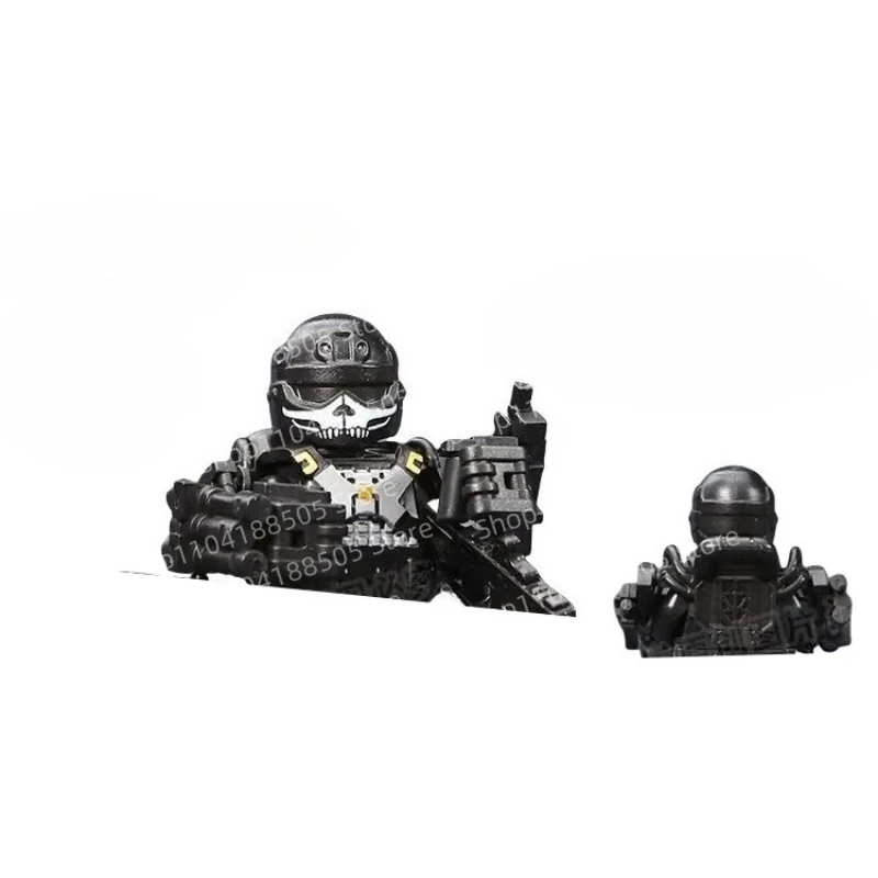 MOC New Military Building Block Exoskeleton Mecha Special Operations Squad Fighting Doll Holiday Gift Ornaments Collection