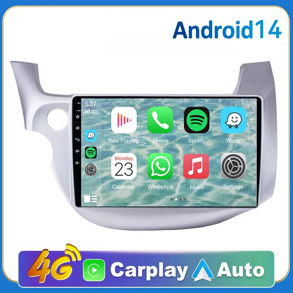 

Android 14 Car Radio for Honda Jazz 2 GG 2008 2009 - 2014 Fit 2 GE 2007 - 2014 Multimedia Video Player Navigation stereo GPS DSP