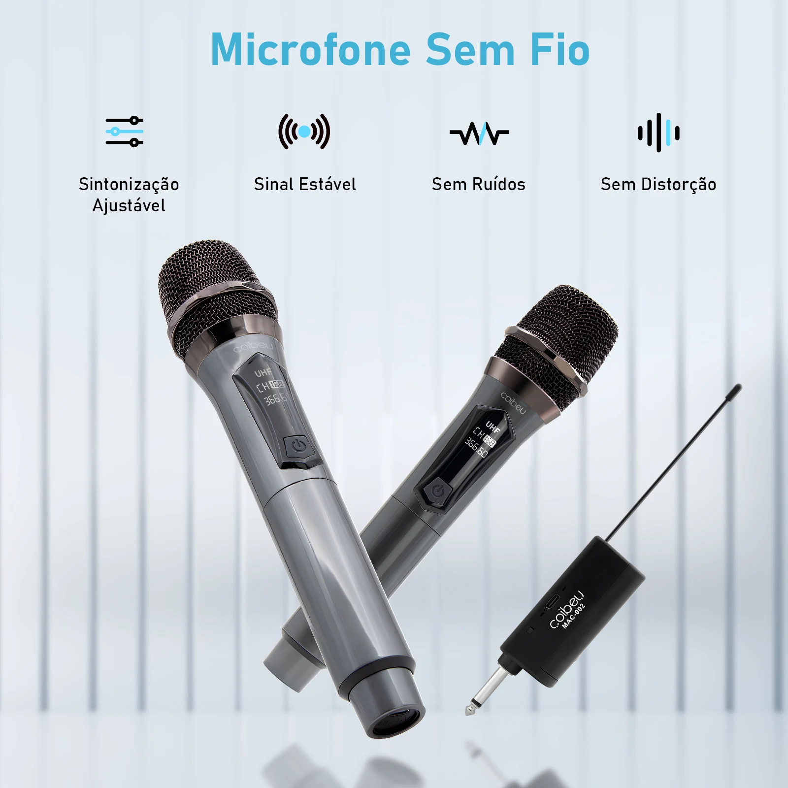 * 2 Microphone, Professional Wireless Microphone, karaoke, Professional Wireless Microphone, Free Shipping, Dual UHF Wireless, Dinamico