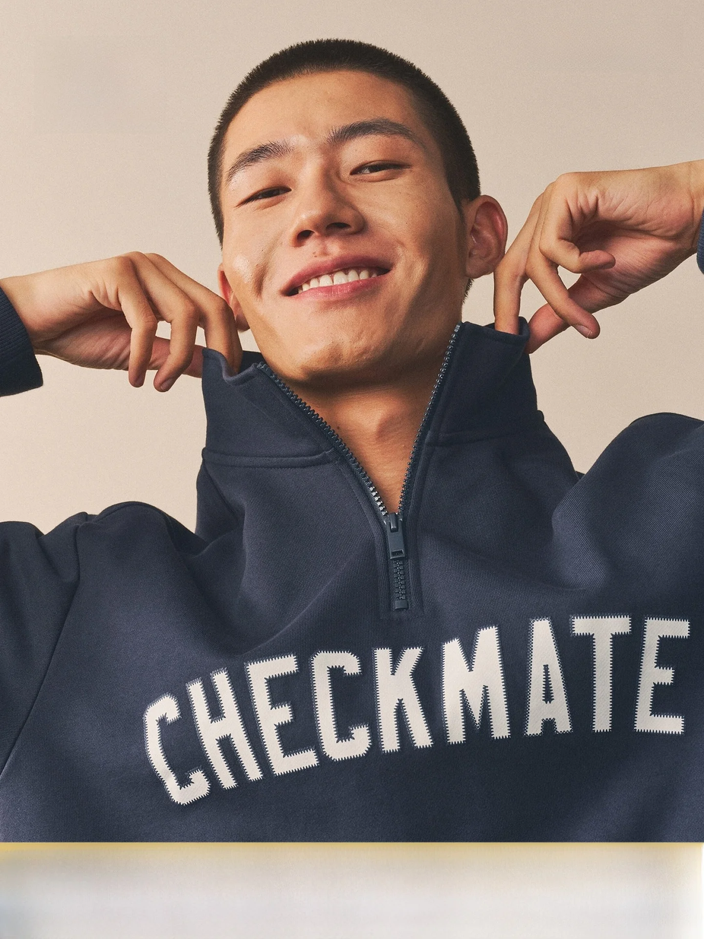 

Свитшот H&M ex Zipper Letter Print с принтом в американском стиле, модный, для пар, повседневный, хлопковый, уличная одежда