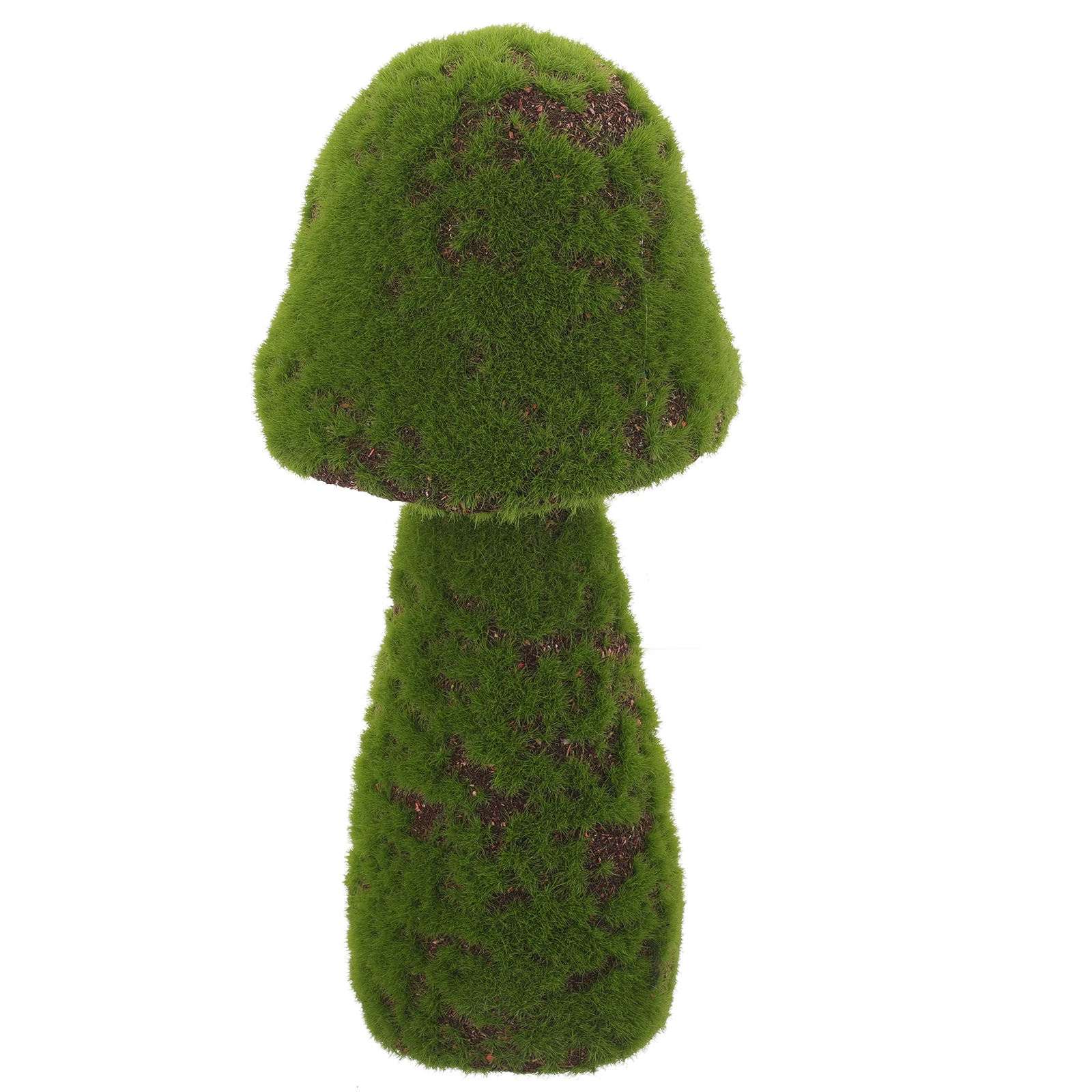 

Lifelike Green Simulation Moss Mushroom Garden Decor Adorable Mushroom Statue For Backyard