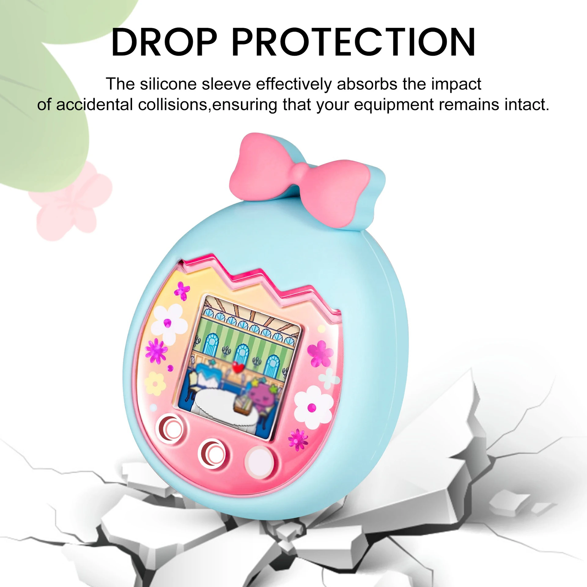 

Games Console Soft Cover Liquid Silicone Fall Resistant Cute Protective Cover Non-Slip For Tamagotchi pix Games Accessories