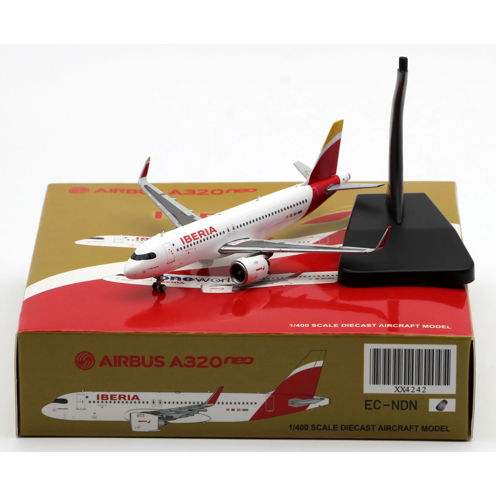 XX4242 Alloy Collectible Plane Gift JC Wings 1:400 Iberia Airlines 