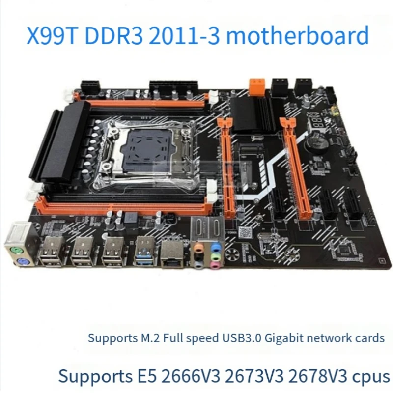 New X99 desktop motherboard DDR3 memory 2011-3 DDR4 motherboard E5-2696V3 gaming motherboard set