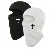 Breathable Black Cross Balaclava Full Face Ski Mask Perfect for Bicycle, Motorcycling, Hiking,Skiing for Outdoor Sports Tool