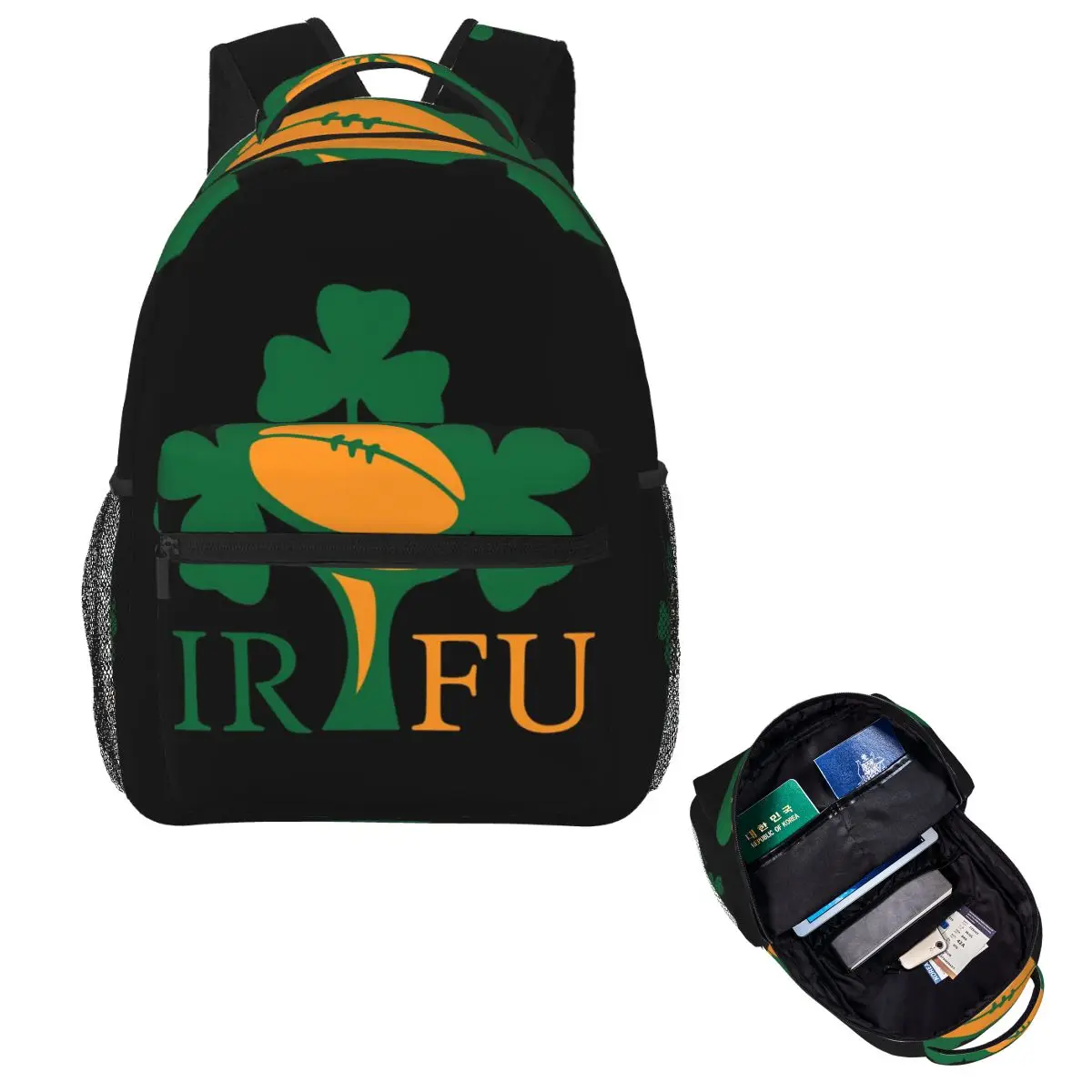 

Рюкзак для регби Ирландии, Лидер продаж, рюкзак большой емкости, детская сумка для книг, школьная сумка, сумки на плечо для мужчин и женщин