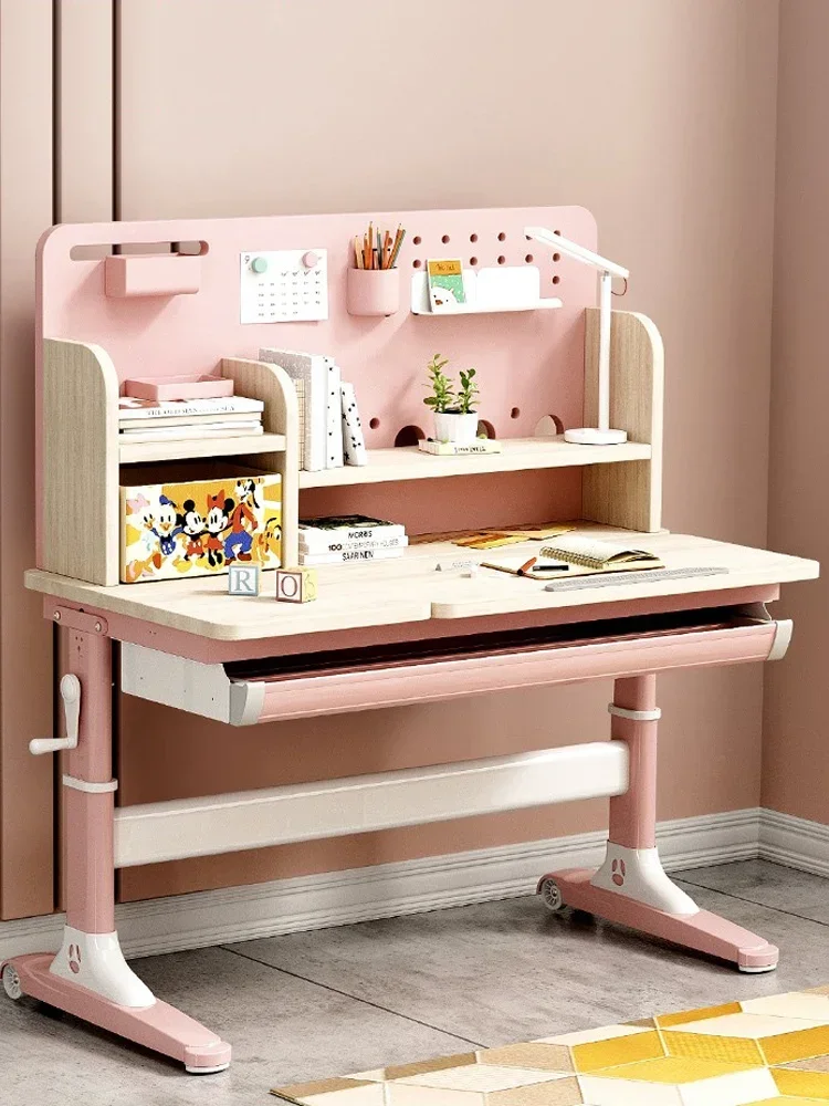 Children's desk special study table Primary school students writing table Solid wood desk Children's household